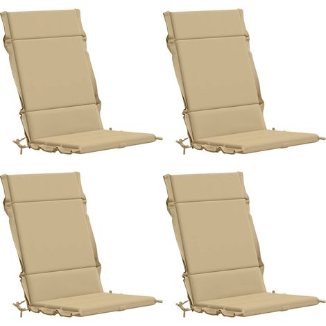 Coussins de Chaise à Dossier Haut en 4 Pièces GEMERT 4 pcs – aménagement extérieur