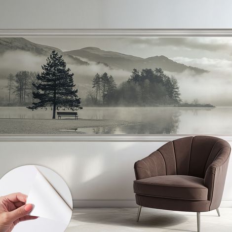 Papier peint autocollant avec imprimé pour décoration intérieure pour rénovation a motif Paysage romantique 250x104 cm (1/5)