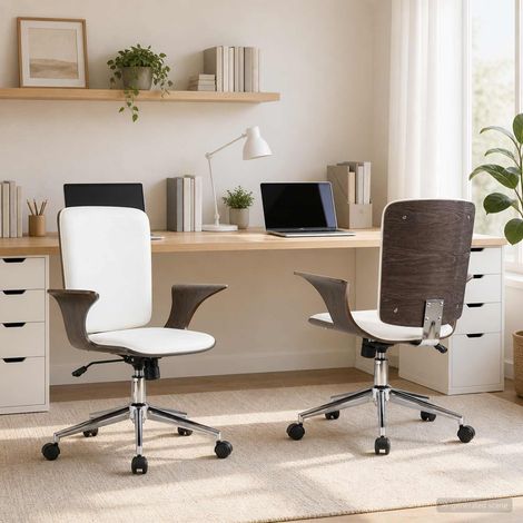 vidaXL Sedie da Ufficio Girevoli 2 pz Similpelle 69 x 61 x 104 cm (1/5)