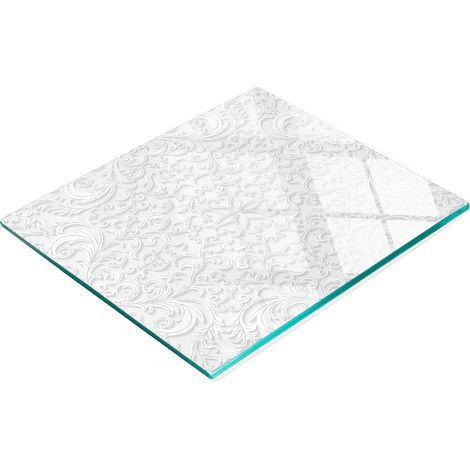Planche décorative multifonctionnelle de cuisine en verre trempé, ornements 60 x 52 cm (1/5)