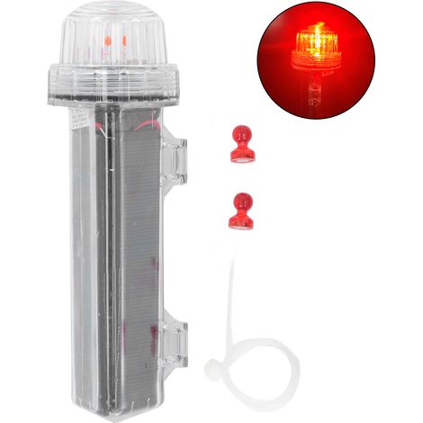 Voyant d'avertissement solaire, interrupteur magnétique, lampe de signalisation étanche entièrement scellée pour chantier de Construction, bateau de pêche nocturne (1/5)
