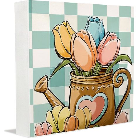 Cadre photo souvenir, décoration de Pâques pour les futures mamans. Panneau en bois personnalisé avec photo, idéal pour Noël, la Saint-Valentin et la fête des mères. (1/5)