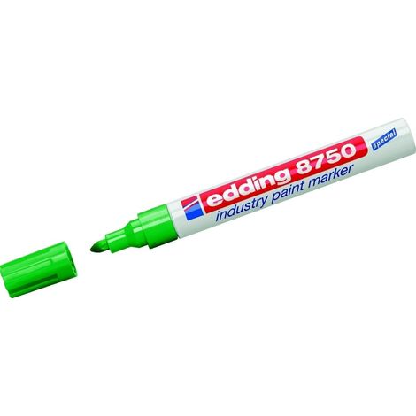 Marcador edding industria verde punta redonda 2 a 4 mm