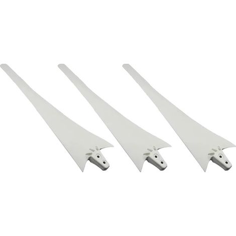Nacelle d'éolienne, Acier inoxydable, Compatibilité polyvalente, 3 Lames Blanches (1/2)