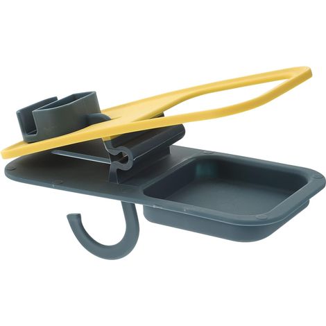 Porte-gobelet à pince support de table organisateur de bureau pour tasses et objets divers, fixation par pince, accessoire de rangement pour espace de travail (1/5)