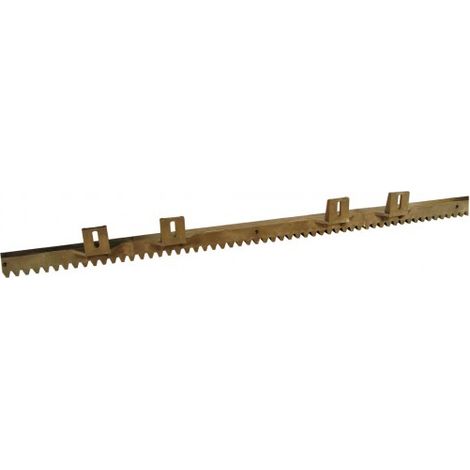 Crémaillère Nylon 6 Attaches Supérieures EA CRENYLS - Module 4, 1m, 28 x 20mm, Poids maxi du portail coulissant 500kg