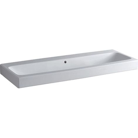 Lavabo Geberit iCon 1200x485mm sans trou de robinetterie blanc KT