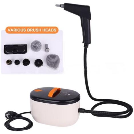 QORVA-Nettoyeur vapeur portatif à six vitesses, nettoyeur vapeur domestique 2500 W, réservoir d'eau 1200 ml, adapté aux fenêtres, à la cuisine et aux sols, rouge