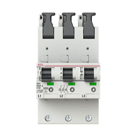 AEG Hauptleitungsschutzschalter HS91.3E50SAV SHU 25kA E50A 3x1pol.
