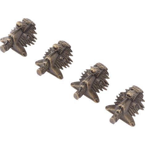 Lot de 20 pieds de protection d'angle en alliage de zinc pour boîtes à bijoux anciennes, style vintage. (1/5)