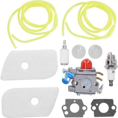 Kit de remplacement carburateur pour Husqvarna 128C 128L 128LD 128R 128RJ 128CD 128LDX – Alliage aluminium et plastique – Durable (1/5)