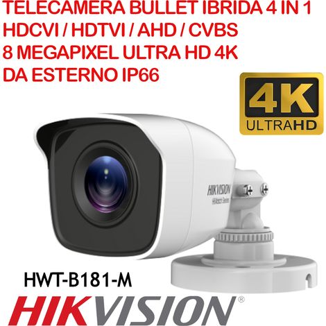 HIKVISION TELECAMERA METAL 8.0 MEGAPIXEL HWT-B181-M (1/3)