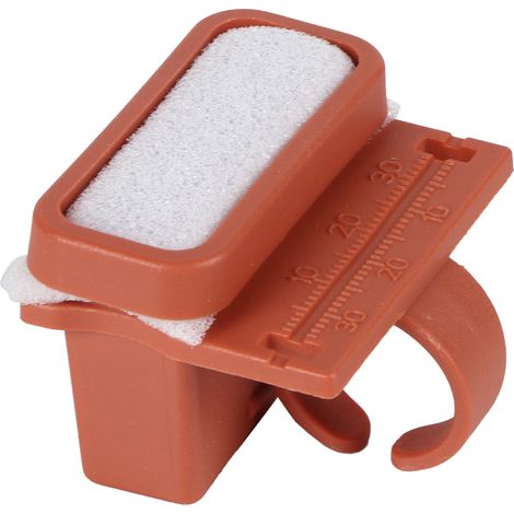 Coffret de 6 Limes Endodontiques avec Règle de Mesure, Bague de Doigt pour Nettoyage Buccal, Orange, Outils Dentaires pour Canal Radiculaire (1/5)