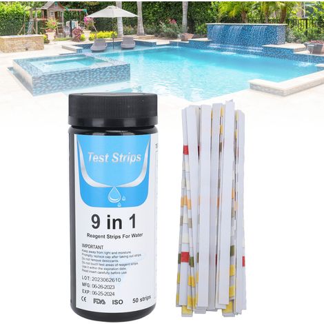 50 Bandes de Test d'Eau pour Aquarium Piscine Qualité Eau pH Dureté Analyse Rapide-AUTRES (1/5)