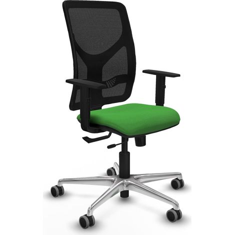 Chaise de bureau piqueras y crespo Motilla noir mousse épaisse (1/2)