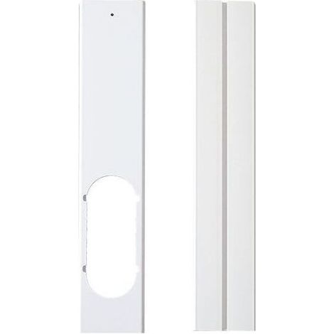 Plaque d'étanchéité pour climatiseur mobile lot de 2 pièces, kit glissière fenêtre 55 x 10 cm en PVC résistant, installation simple et modulable (1/4)