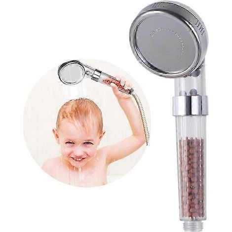 Pommeau de douche, douchette à main - Économie d'eau grâce à une pression accrue Avec filtre anticalcaire et filtre ionique (1/5)