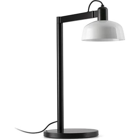 Faro Tatawin Schreibtischlampe Schwarz, Weiß glänzend 1x E27 (1/2)