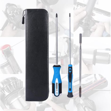 Outil spécial compatible avec les aspirateurs Dyson modèles V6, V7, V8, V10, V11 et V15. Outil spécial d'entretien et de nettoyage. Jeu de tournevis + levier de démontage. (1/5)