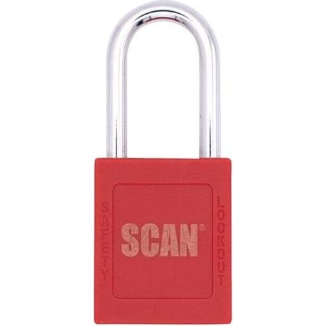 40mm Scan Lockout Padlock with Nylon Body and Brass Cylinder, Model GY-0001
