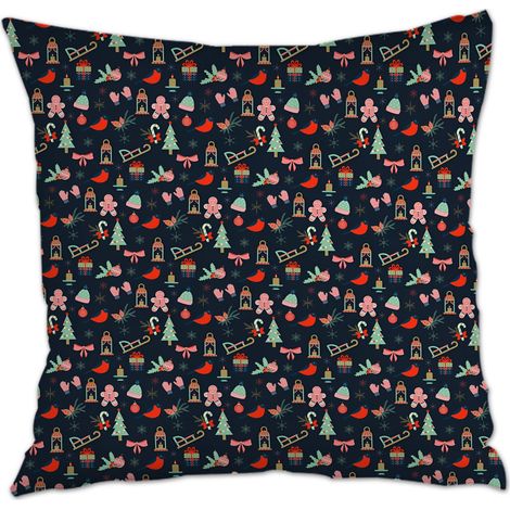 Housse de coussin sans coussin 45x45 lavable pour cadeau de famille pour la Fête des Mères la Fête des Pères anniversaire mariage (1/5)