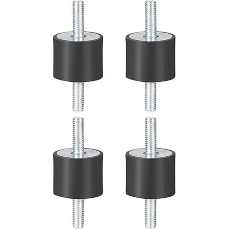 Tampon en Caoutchouc M8, 4 Pièces Supports D'isolation Vibrante en Caoutchouc Amortisseur Support Anti-Vibration Bobines de Bloc pour Compresseurs D'air, Pompe À Eau (1/5)