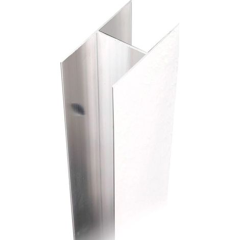 Kiamami Valentina – Profilé de compensation vertical pour porte de douche en niche – Hauteur 185 cm – Extension 3 cm – Adaptable modèles Giada et Star