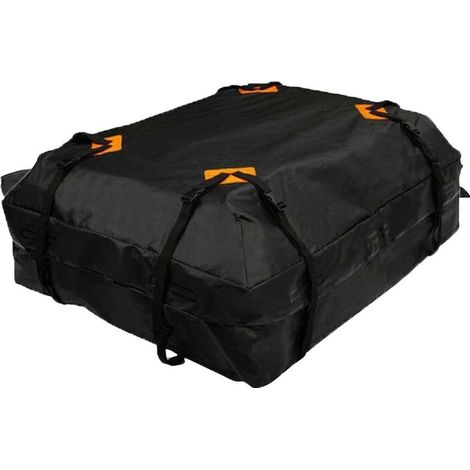 Coffre de toit de voiture 420D, pliable, étanche, sac de toit de voiture, pliable et portable,112x87x44cm (1/5)