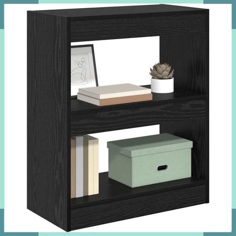 880458 Bibliothèque Chêne noir 60 x 30 x 72 cm Bois d'ingénierie (1/5)