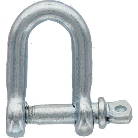 Schäkel, gerade Schnalle aus verzinktem Stahl, Durchmesser 22 mm, 460522 x 5 Stück