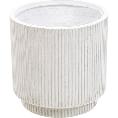 Plant Pot DARIA 30 cm Off-White