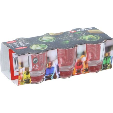 Verres à shot - ALPINA - 45 ml - Transparent - Verre - 6 pièces