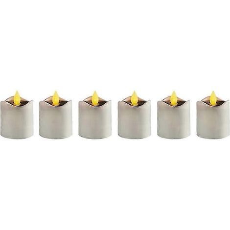 Bougie LED solaire sans flamme, romantique et scintillante, imitation bougie chauffe-plat, compatible avec les décorations de mariage en extérieur. (1/5)