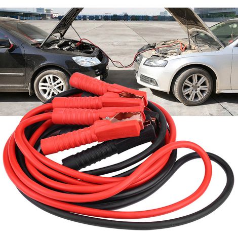 Câble de démarrage d'urgence 12V, paire de pinces de batterie 2000A, longueur 4m, ligne de secours pour voiture, chargeur de batterie portable, kit de booster automobile. (1/5)