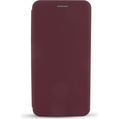 Etui folio Soft Touch pour Samsung A02s - bordeaux (1/2)