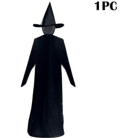 Juego de decoración de bruja iluminada para Halloween (3 piezas/1 pieza) con control de sonido y voz, que brilla y suena, para casa embrujada. (1/2)