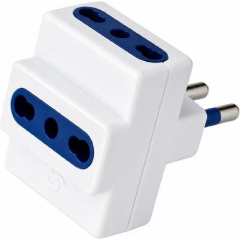 EcoPrice Adattatore Triplo 3 10/16A spina 16A