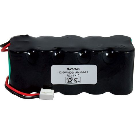 Batteria 12V 4500mA RC14x10 C/NiMh da 4500mA RC14x10 fili C/NiMh