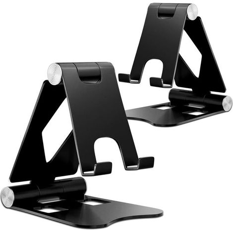 Ecleanfy - Double support à angle d'inclinaison personnalisable. Design compact pour usage nomade ou fixe.