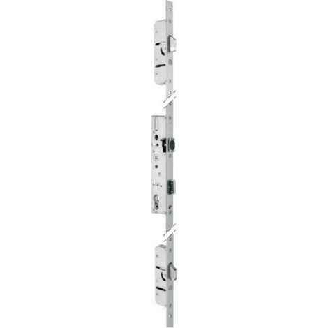 Serrure 3 points TF3 pêne dormant rouleau 41 mm STREMLER pêne D basc. court+fourreau U24x6 Axe 26 - 6474.41.4D