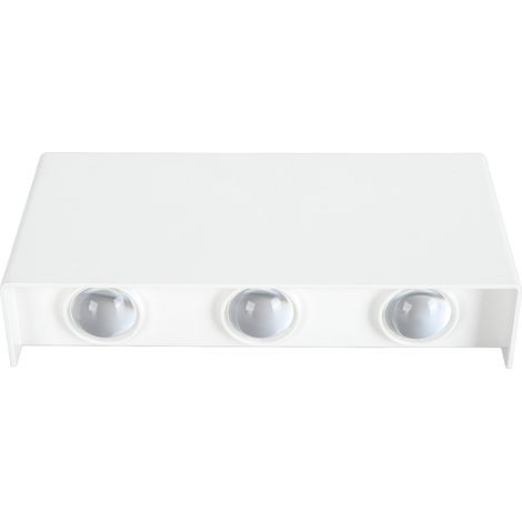 Applique murale sans fil LED blanche, rechargeable par USB et fonctionnant sur piles. Éclairage dimmable à 3 modes (haut et bas). Fixation magnétique. (1/5)