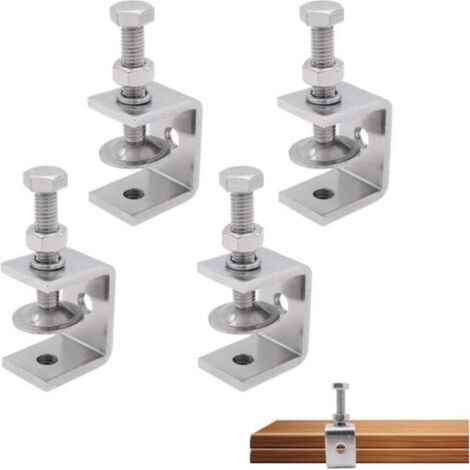 Serre-Joint C - Acier Inoxydable 304 - 30 mm - Vis M8 - Pour Assemblage Bois Métal - Lot de 1 (1/4)