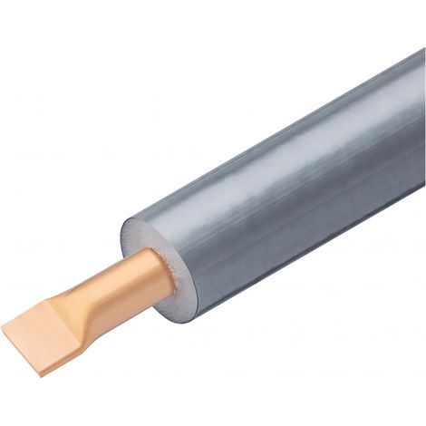Tubo rame per split ø12.7 x 0,8 mm con rivestimento liscio colore grigio con resistenza ai raggi UV - Spessore 0,8 mm - 50 metri