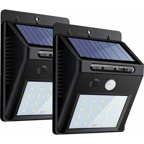 2 Pack LED Solar Garden Light Wireless, 20LED Outdoor Waterproof Motion Sensor Light with Three Smart Modes, Outdoor Solar Light for Garden, Patio (1/5)