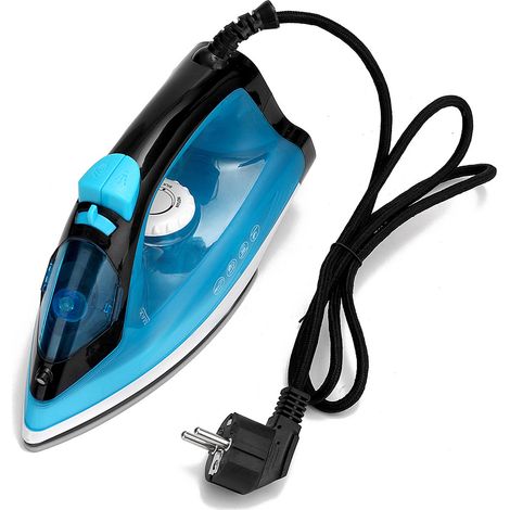 Fer à repasser vapeur portable et portatif de très haute puissance (1400 W) avec semelle en céramique pour le repassage des vêtements. (1/5)
