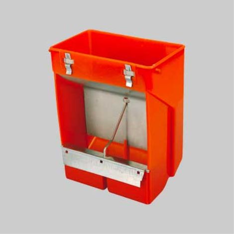 Mangiatoia a tramoggia per conigli da esterno in plastica coperchio per codice 4531002 (1/2)