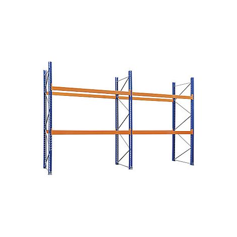 Palettenregal  Komplettregal  HxBxT 3365 x 5700 x 1100 mm
