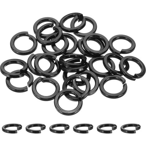 Lot De 25 Rondelle Grower M10 Rondelles Frein Fendues Noir (1/5)