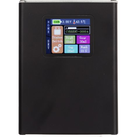Soudeuse par points avec écran couleur LCD 1,8 pouce, mini machine de soudage par points professionnelle portable et réglable pour batteries (1/5)