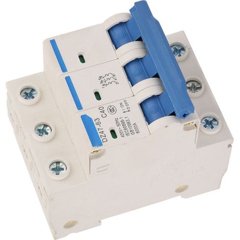 Disjoncteur miniature tripolaire DZ47-63 40 A 400 V (1/5)